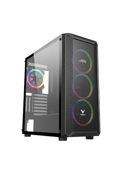 Gamers Arena Vento VG16AL Rgb E-Atx Oyuncu Bilgisayar Kasa Siyah