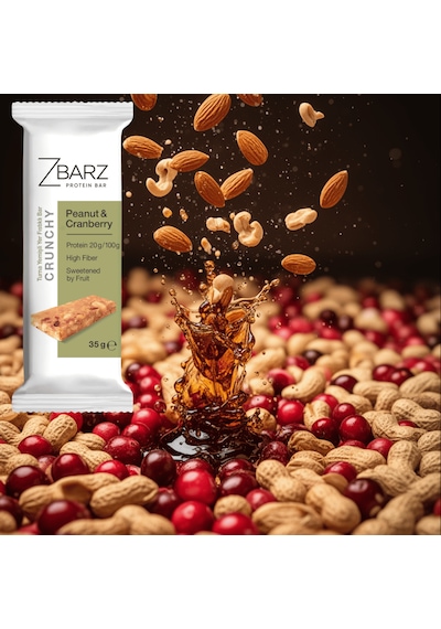 Crunchy Turna Yemişli Yer Fıstıklı Protein Bar 12 Li
