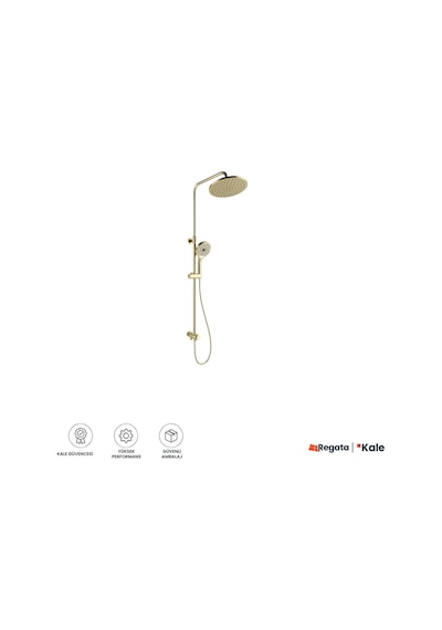 Kale Rain Yuvarlak Push Button Altın Duş Barı