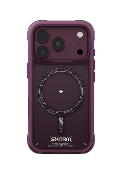Apple Uyumlu iPhone 18 Pro Max Uyumlu Kılıf M-safe Şarj Özellikli Airbag Tasarımlı Skinarma Avion Kapak Bordo