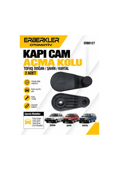 Tofaş Doğan Şahin Kartal Kapı Cam Açma Kolu 2 Adet - Erb2092