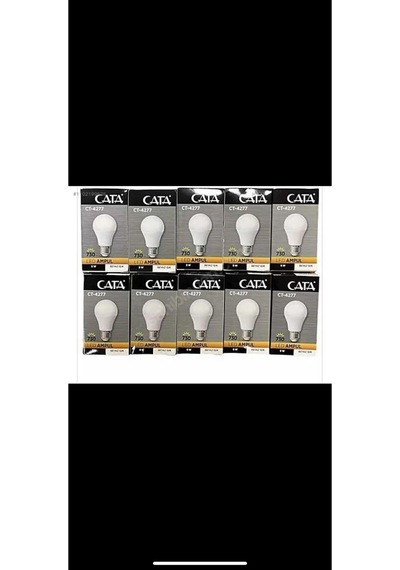 Ct-4277 Led Ampül 6400k 9w E27 Beyaz Işık 10 Adet 9w 60w 850 Lm