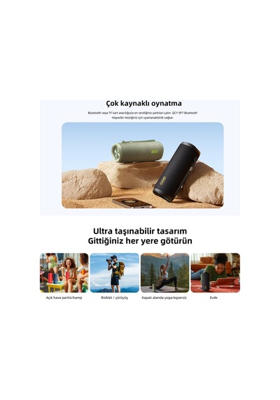 Sp7 40w Taşınabilir Bluetooth Hoparlör 14 Saat Dinleme Rgb Işık Ipx7 Tf Kart Kırmızı