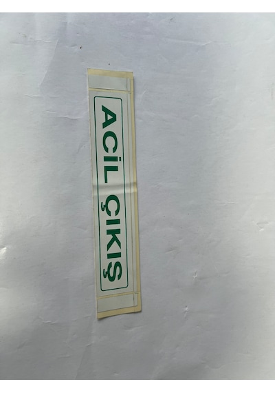 Acil Çıkış Yazısı - Servis Aracı - Okul Servisi Araç İçi Cam İçin Acil Çıkış Yazısı Miktar / 1 Adet