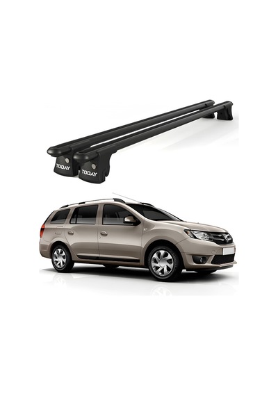Trio-ı Dacia Logan 2013 Ve Sonrası Uyumlu Siyah Kilitli Ara Atkı 120cm Port Bagaj Tavan Barı