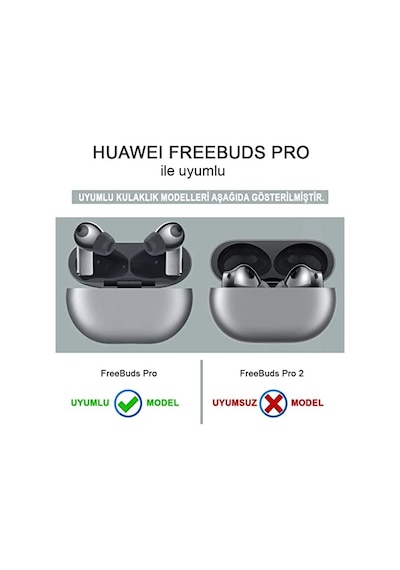 Ayrex Pro Için Kılıf Figürlü Silikon Crtn-fgr-ntnd Freebuds Pro İle Uyumlu Kılıf - - Kırmızı