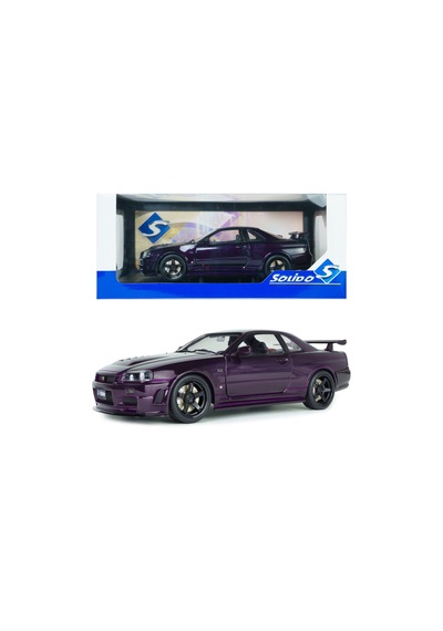 1:18 Ölçek Solido 1999 Nissan Skyline R34 Gt-r Z Tune Diecast Metal Minyatür Model Araba 25cm