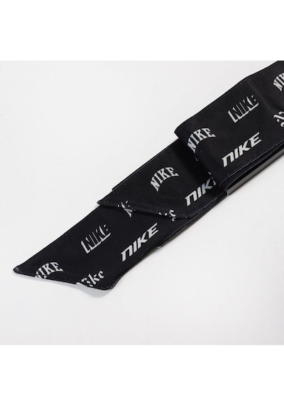 Nike Dri Fit Head Tie Bandana Tenisçi Kafa Bandı Nike Desenli Siyah