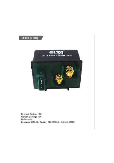 Unıversal Kizdirma Rolesi-12v Partner Hdi 5 Fişli 598143 - Elta-e1132