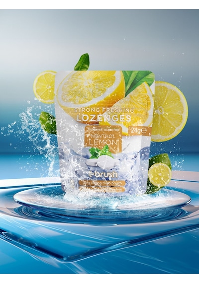 Tbrush Limon&Nane Aromalı Ferahlatıcı Ağız Tableti - Ağız Kokusu Önleyici Pastil-Şekersiz