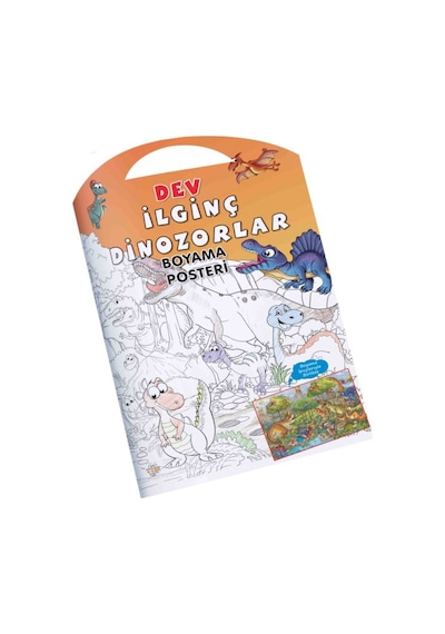 İlginç Dinozorlar Dev Boyama Posteri