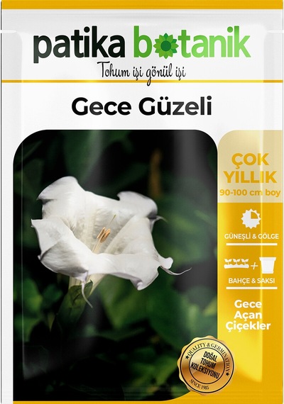 Patika Botanik 15 Adet Gece Güzeli Datura L. Çiçek Tohumu