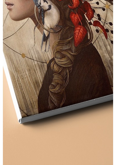 Webstyle Sayılarla Boyama Seti Kasnaklı Tabiat Saçli Kadın 2 50 X 65 Cm