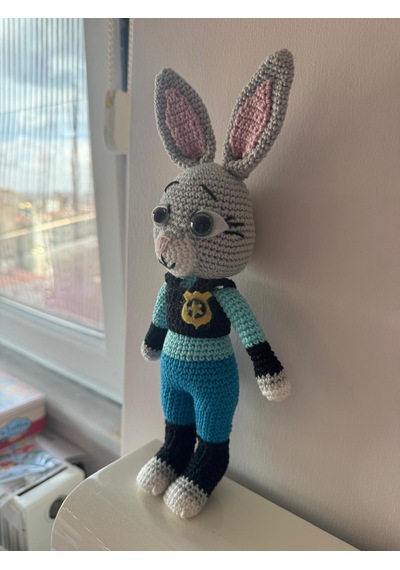 Judy Hopps Amigurumi Tavşan 28 Cm 007