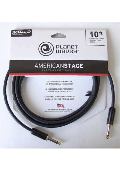 Planet Waves Pwamsg10 American Stage Inst Cable-10 3 Metre Korozyona Dayanıklı - Saf Sinyal - Esnek