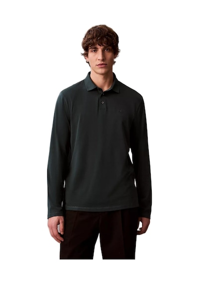 Calvin Klein Lv040em909 Ls Supima Cotton Solid Erkek Polo Tişört Yeşil
