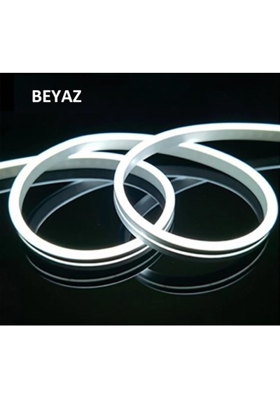 Noas 12v Neon Beyaz 5mt / Paket 6x12mm Yl42-0121 Beyaz