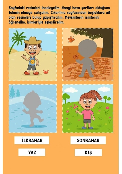 60 Çıkartmalı Sticker Kitabı Eğitici Etkinlik Kitabı Hayvanlar, Taşıtlar, Mevsimler, Oyun Parkı