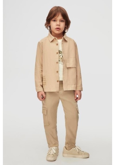 Nk Kids Erkek Çocuk Protect Gömlek 48506 Vizon