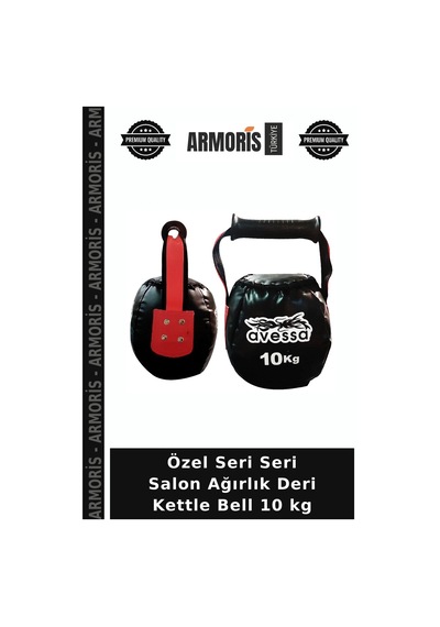 Özel Seri Seri Salon Ağırlık Deri Kettle Bell 10 Kg