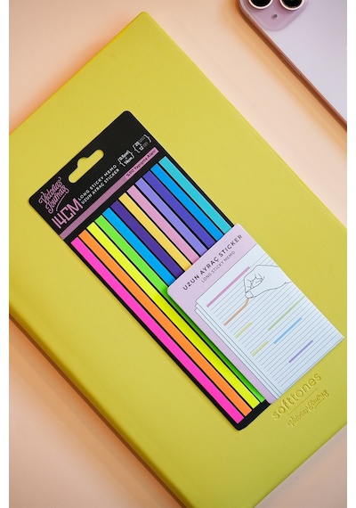 Victorias Journals Yapışkanlı Şerit 14x0,5 C M 12 Renk X 20 Yaprak