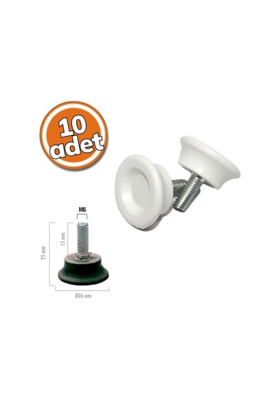 Küçük Ayak Beyaz M6 10'lu Set Çok Renkli Diğer