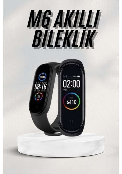 M6 - 451 - Akıllı Bileklik Android Ve İos Uyumlu Bildirim Ve Çağrı Görme - Spt-gld - Spor Takibi Dpas26