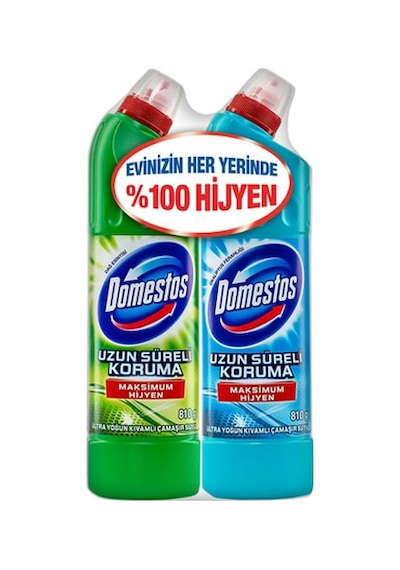 Domestos Dağ Esintisi Çamaşır Suyu 810 G + Okaliptus 810 G