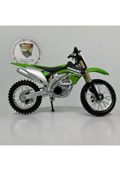 Kawasaki Kx 450f 1:18 Diecast Model Motosiklet Lisanslı Metal Maket Oyuncak