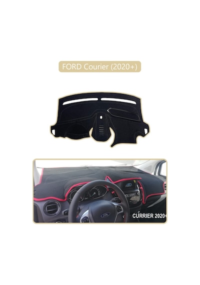 Ford Courier 2020 +torpido Koruma Halısı Bej Kenar