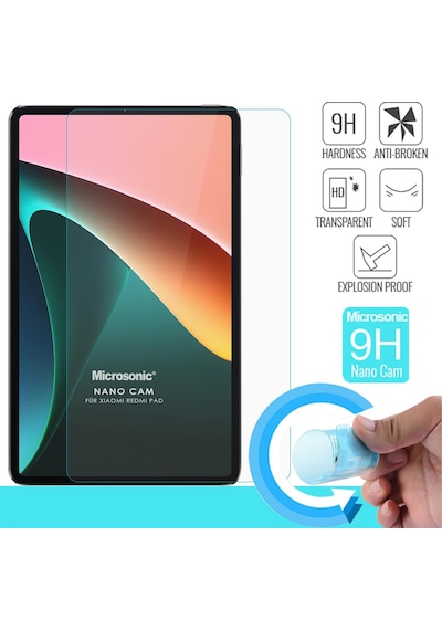 Microsonic Xiaomi Uyumlu Redmi Pad Nano Glass Cam Ekran Koruyucu