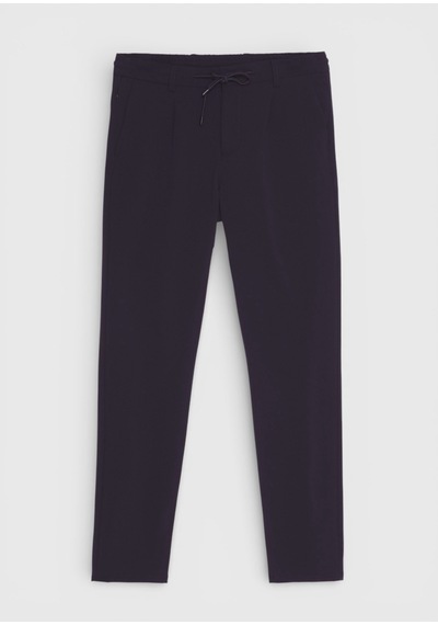 Ramsey Lacivert Düz Teknik Jogging Fit Casual Pantolon