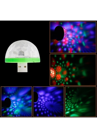 Apple Uyumlu iPhone Android Mini Sihirli Disko Topu 4W Led Usb Küre Magic Ball (339992130)