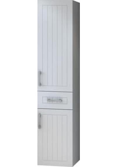 Denko Lotus 80 Cm Mdf Üzeri Lake Banyo Takımı Ve Boy Dolabı Beyaz