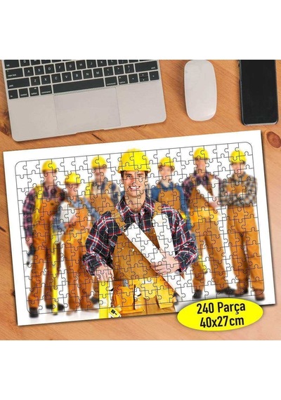 İnşaat Mühendisleri Meslek 240 Parça Puzzle Yapboz Tablo-0632233