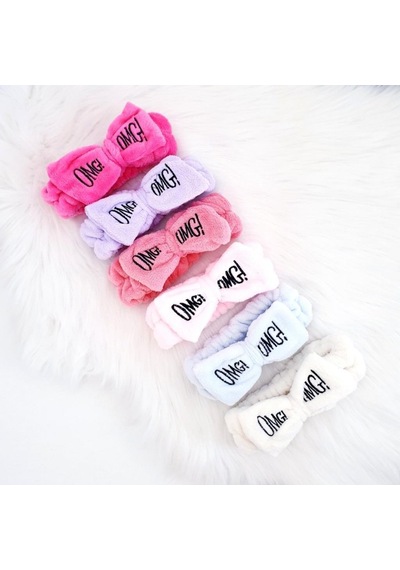 Fiyonklu Omg Saç Bandı Mercan Peluş Saç Bandı Lila