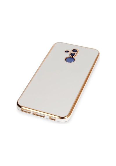 Huawei Mate 20 Lite Kılıf Volet Silikon - Beyaz Düz Renkli