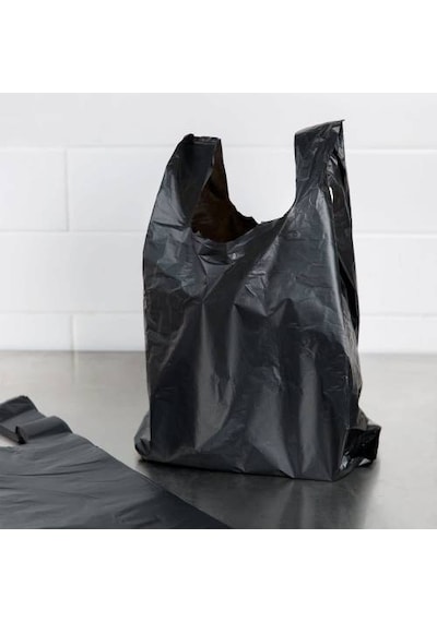 Siyah Atlet Poşet Tekel Poşeti Çöp Poşeti Küçük Boy 26X45 Cm 10 K 10 Kg