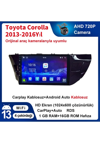 Toyota 2014-2016 Corolla 1gb Ram 16gb Rom Carplay Navigasyon Andr