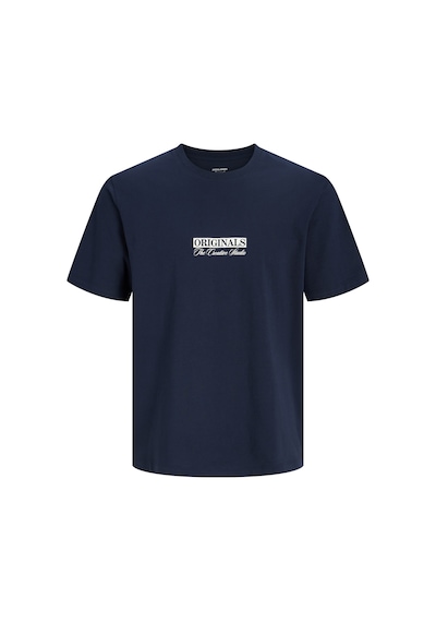 Jack & Jones Erkek Gögüs Baskili Bisiklet Yakatisört - Savona - 12310070 Çok Renkli