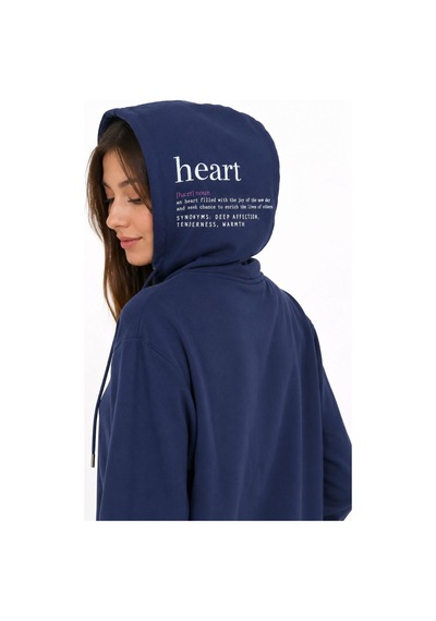 Neden Tekstil Kadın Kapüşonlu Lacivert Sweatshirt