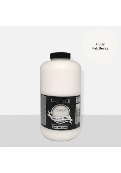 Cadence Hibrit Multisurface Akrilik Boya 2000 Ml H002 Pak Beyaz
