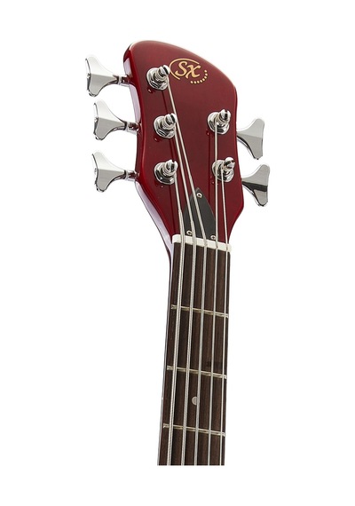 Sx Swb1 5 Telli Bas Gitar Trans Red Wine