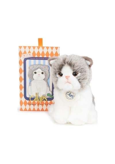 Bon Ton Toys B.t. Chaps Amelie The Scottisch Fold Kutulu Peluş Oyuncak 17 Cm - 7'' 32179010 Gri