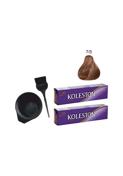 Koleston Saç Boyası 7/3 Fındık Kabuğu 50Ml X 2 Adet+ Boyama Seti