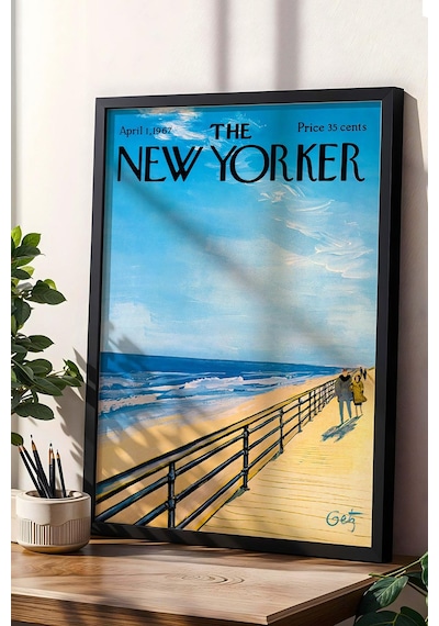 The New Yorker Çerçeveli Tablo April 1 1967