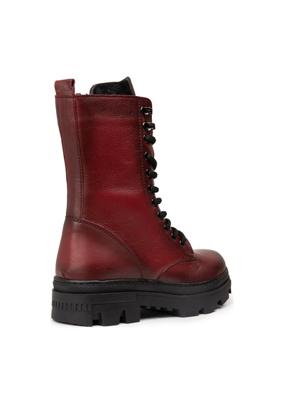 Deery Kadın Bordo Hakiki Deri Postal Bot - Se491zbrde01 Bordo
