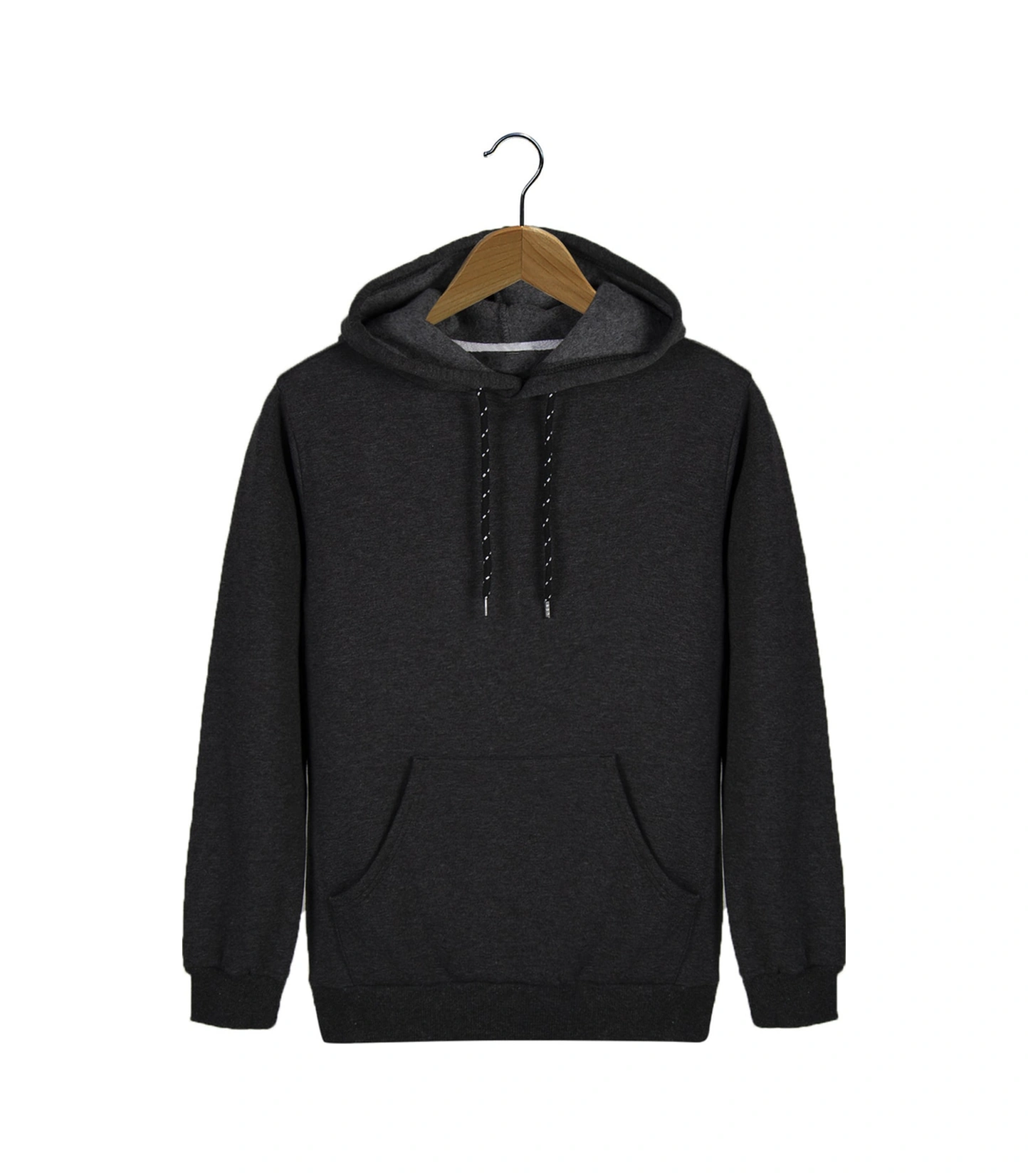 Terapi Men Erkek Füme Kapüşonlu Kanguru Cepli Basic Hoodie Sweatshirt Füme