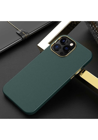 Apple Uyumlu iPhone 12 Pro Max Kılıf Zore Natura Suni Deri Kılıf