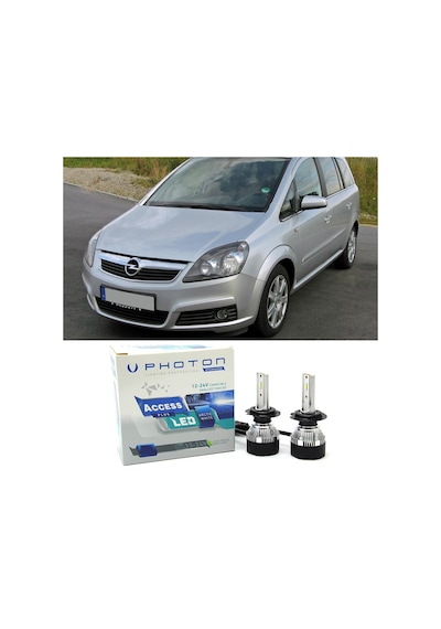 Opel Zafira B Led Xenon Kısa Far Ampulü H7 Access Yeni Seri Beyaz 2005-2014